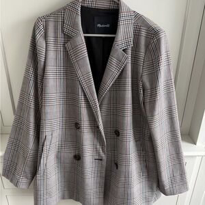 Madewell Women's Classic Checkered Blazer
